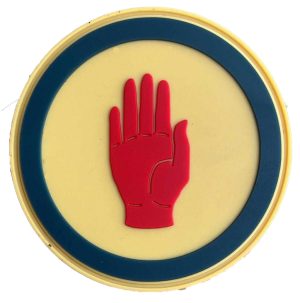 157th French ID/372 US ID Red Hand, WWI Tribute Patch, 3in, PVC